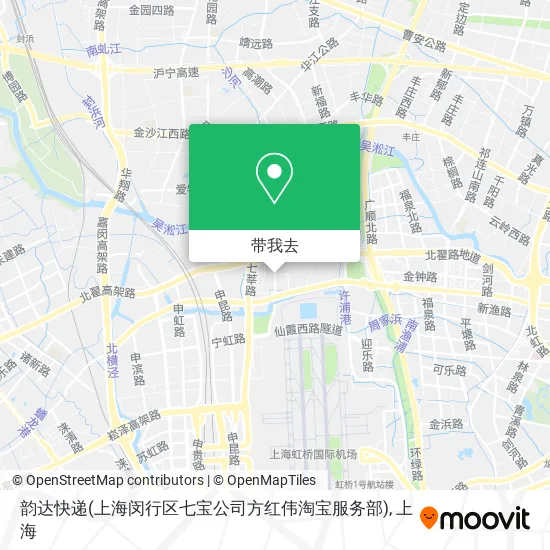 韵达快递(上海闵行区七宝公司方红伟淘宝服务部)地图