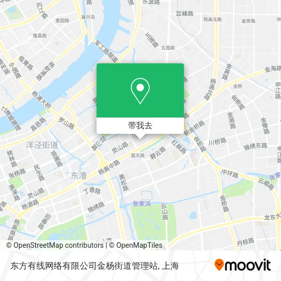 东方有线网络有限公司金杨街道管理站地图