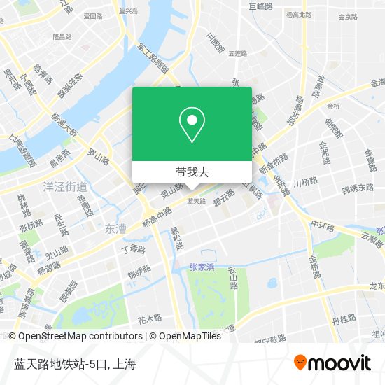 蓝天路地铁站-5口地图