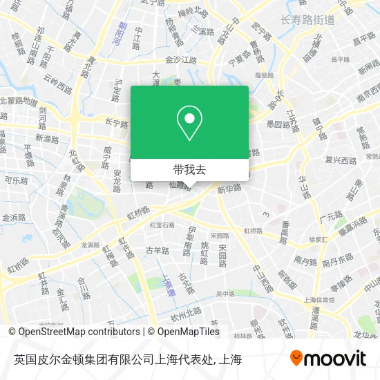 英国皮尔金顿集团有限公司上海代表处地图
