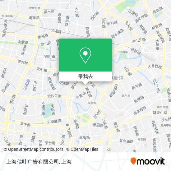 上海信叶广告有限公司地图