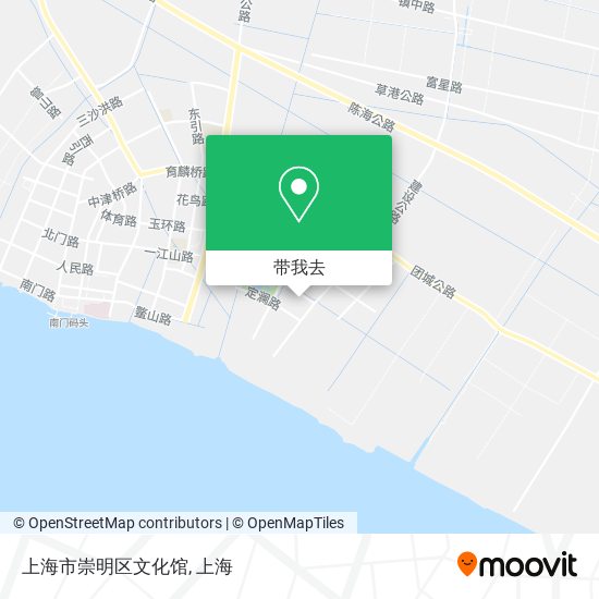 上海市崇明区文化馆地图