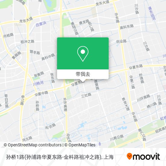 孙桥1路(孙浦路华夏东路-金科路祖冲之路)地图