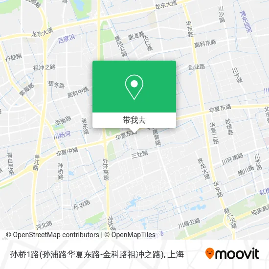 孙桥1路(孙浦路华夏东路-金科路祖冲之路)地图