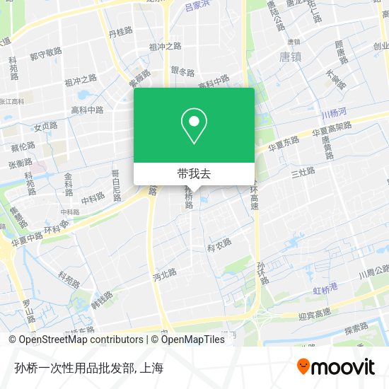 孙桥一次性用品批发部地图