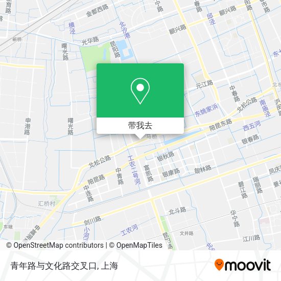 青年路与文化路交叉口地图