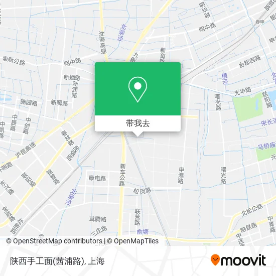 陕西手工面(茜浦路)地图