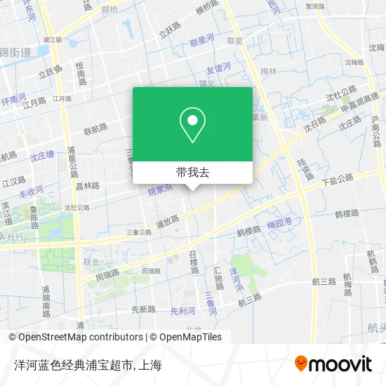 洋河蓝色经典浦宝超市地图