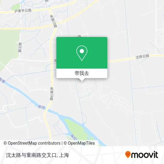 沈太路与童南路交叉口地图