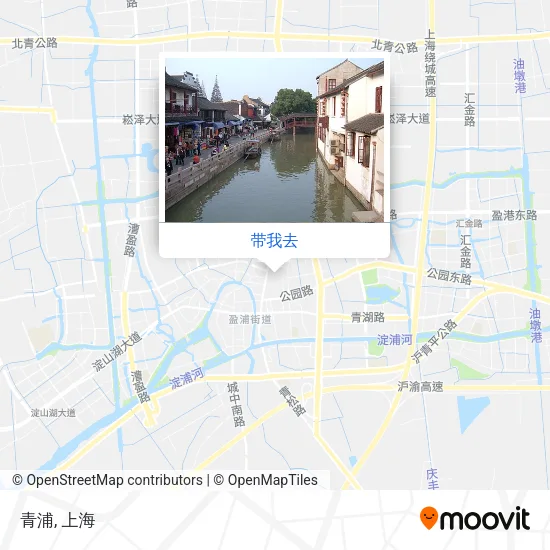 青浦地图
