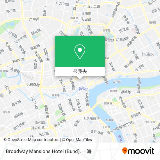 Broadway Mansions Hotel (Bund)地图