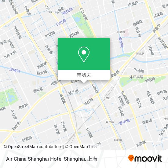 Air China Shanghai Hotel Shanghai地图