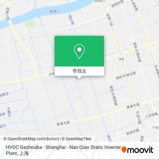 HVDC Gezhouba - Shanghai - Nan Qiao Static Inverter Plant地图