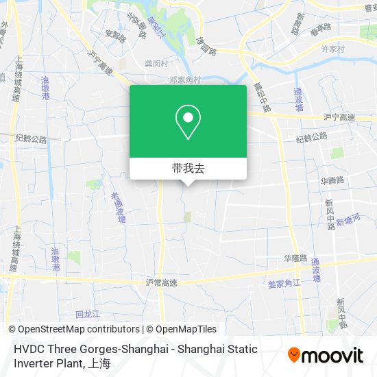 HVDC Three Gorges-Shanghai - Shanghai Static Inverter Plant地图