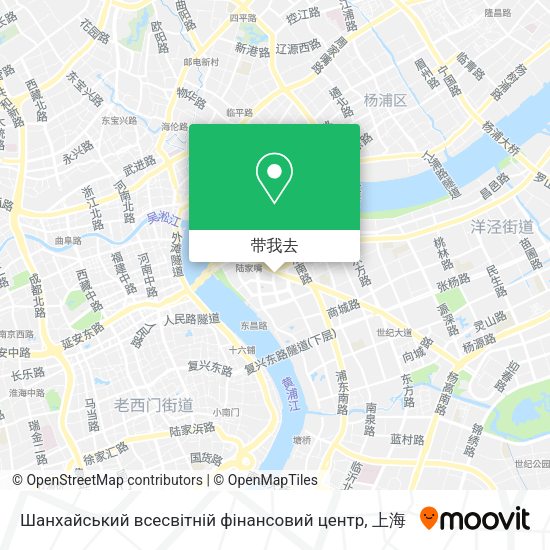 Шанхайський всесвітній фінансовий центр地图