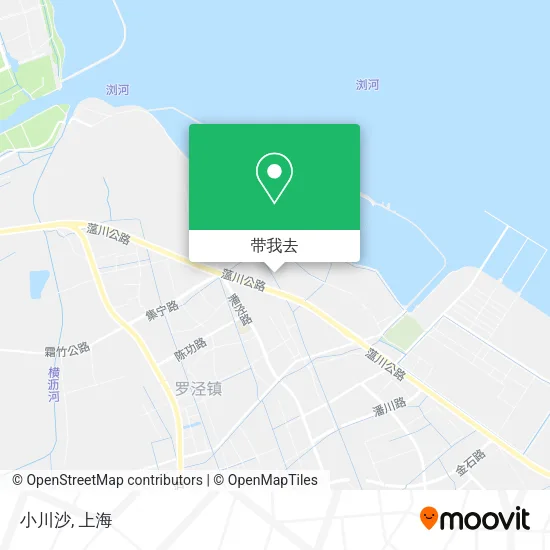 小川沙地图