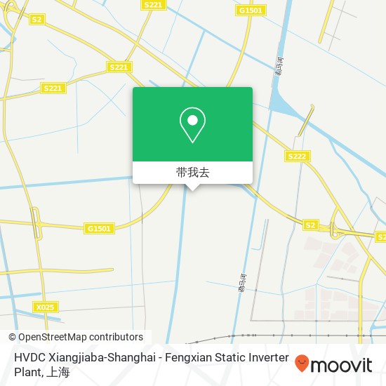HVDC Xiangjiaba-Shanghai - Fengxian Static Inverter Plant地图