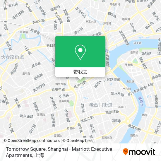 Tomorrow Square, Shanghai - Marriott Executive Apartments地图