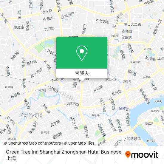 Green Tree Inn Shanghai Zhongshan Hutai Businese地图