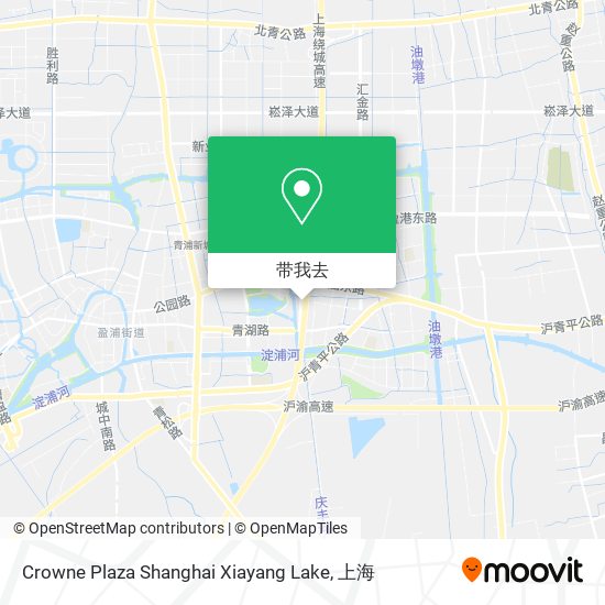 Crowne Plaza Shanghai Xiayang Lake地图