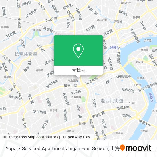 Yopark Serviced Apartment Jingan Four Season地图