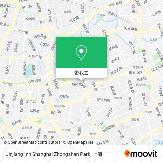 Jinjiang Inn Shanghai Zhongshan Park地图