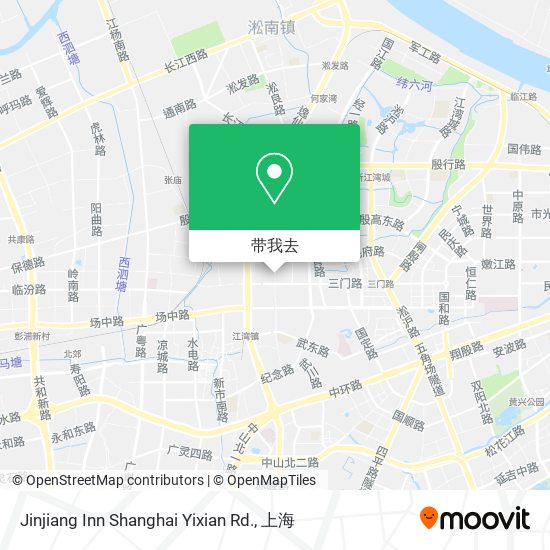Jinjiang Inn Shanghai Yixian Rd.地图