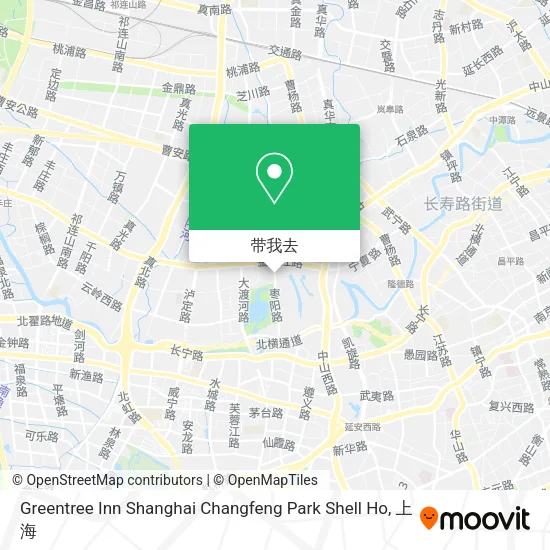 Greentree Inn Shanghai Changfeng Park Shell Ho地图