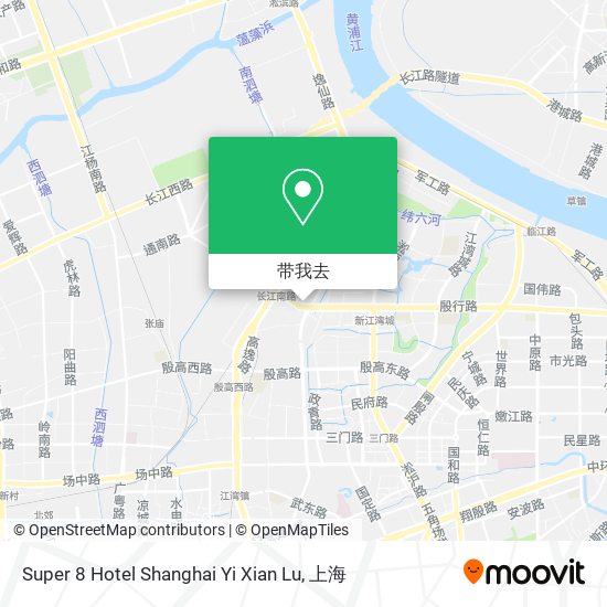 Super 8 Hotel Shanghai Yi Xian Lu地图