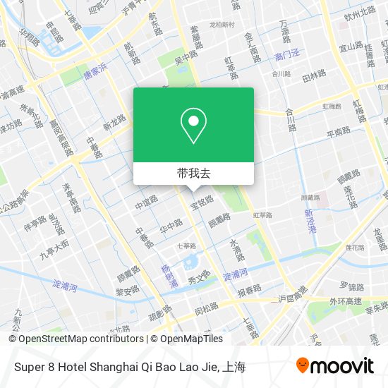 Super 8 Hotel Shanghai Qi Bao Lao Jie地图