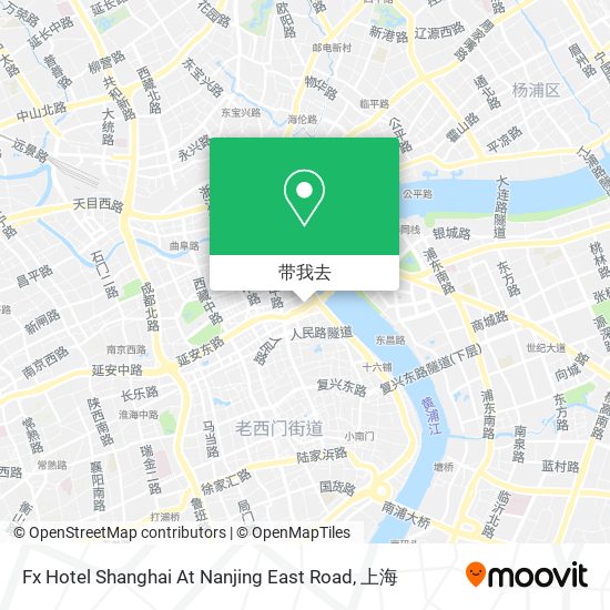 Fx Hotel Shanghai At Nanjing East Road地图