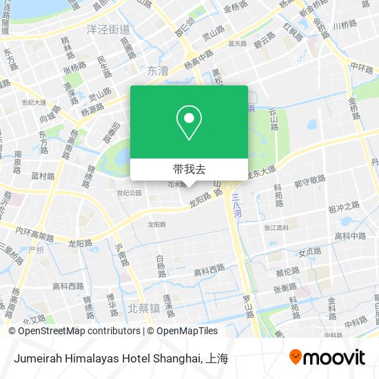 Jumeirah Himalayas Hotel Shanghai地图