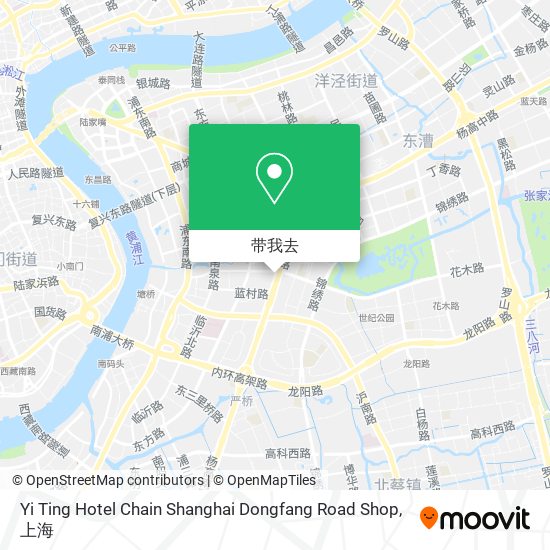 Yi Ting Hotel Chain Shanghai Dongfang Road Shop地图