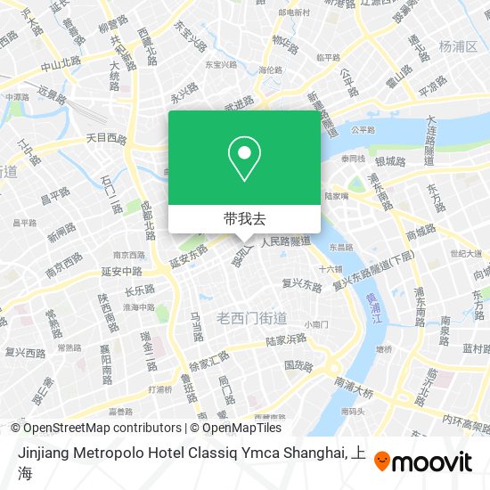 Jinjiang Metropolo Hotel Classiq Ymca Shanghai地图