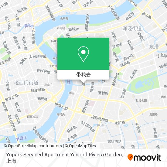 Yopark Serviced Apartment Yanlord Riviera Garden地图