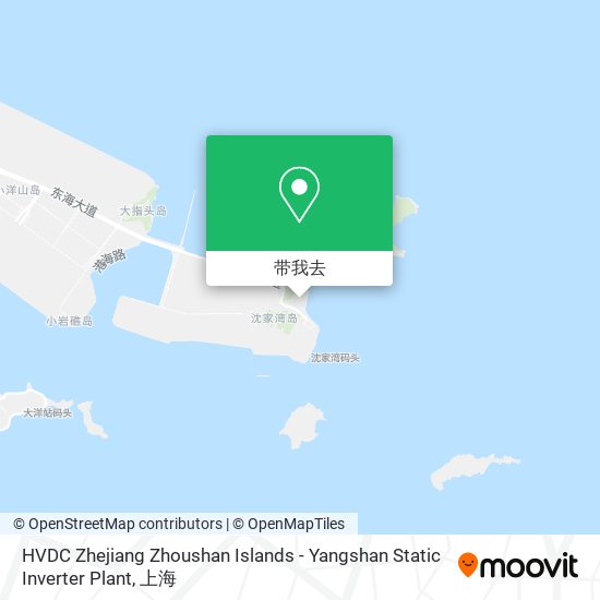 HVDC Zhejiang Zhoushan Islands - Yangshan Static Inverter Plant地图