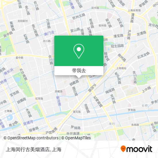 上海闵行古美烟酒店地图