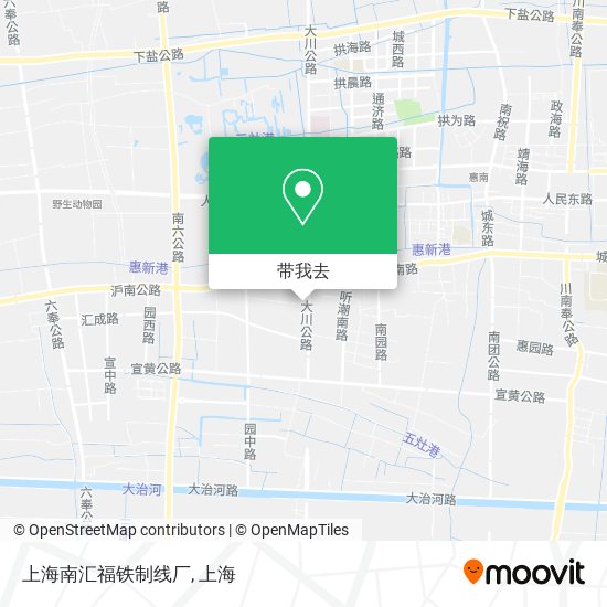 上海南汇福铁制线厂地图