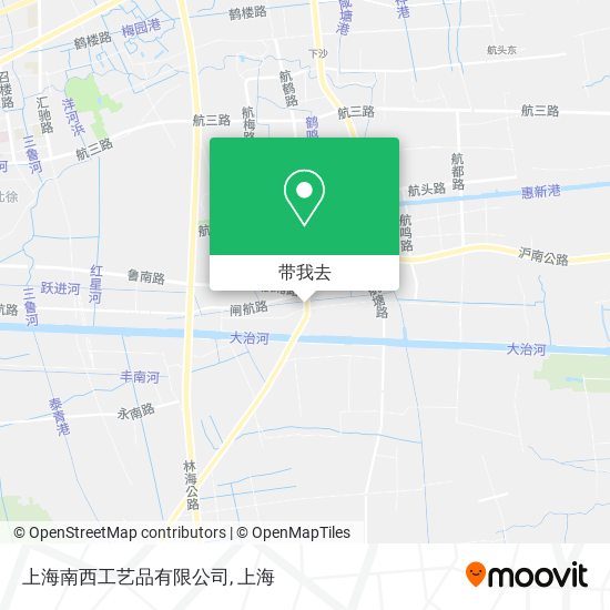 上海南西工艺品有限公司地图