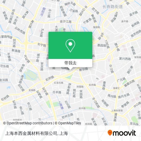 上海本西金属材料有限公司地图