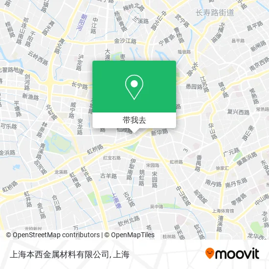 上海本西金属材料有限公司地图