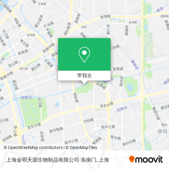 上海金明天源生物制品有限公司-东南门地图