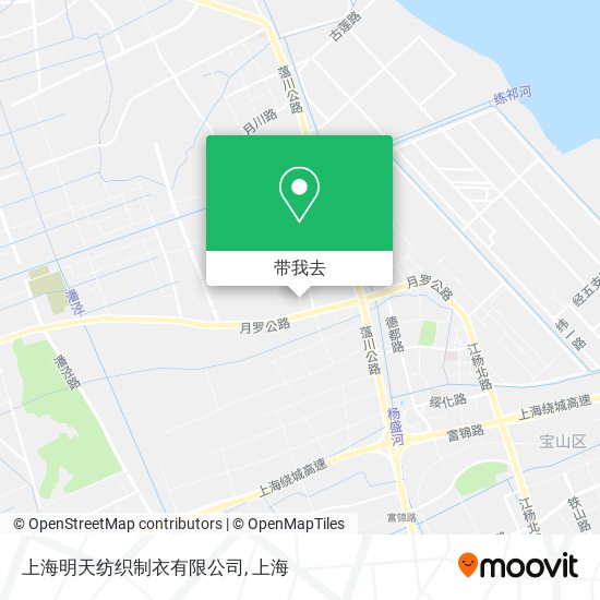 上海明天纺织制衣有限公司地图