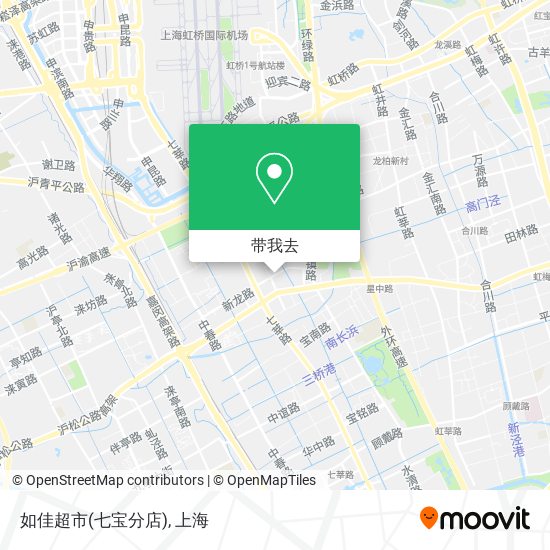 如佳超市(七宝分店)地图