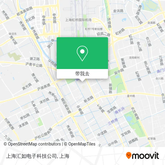 上海汇如电子科技公司地图