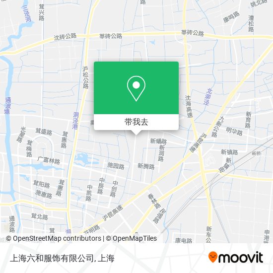 上海六和服饰有限公司地图