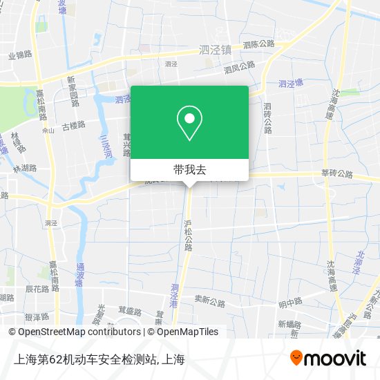 上海第62机动车安全检测站地图