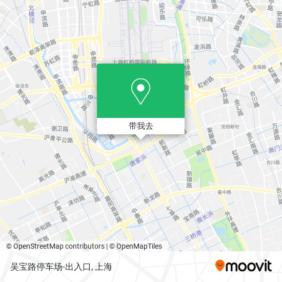 吴宝路停车场-出入口地图