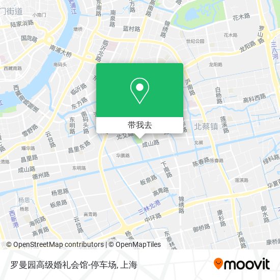 罗曼园高级婚礼会馆-停车场地图