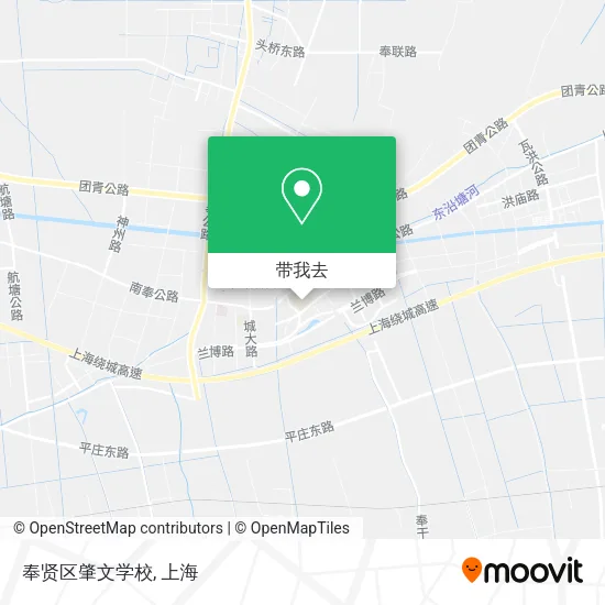 奉贤区肇文学校地图